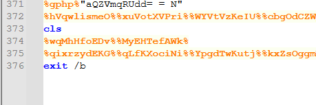 Last lines of the file